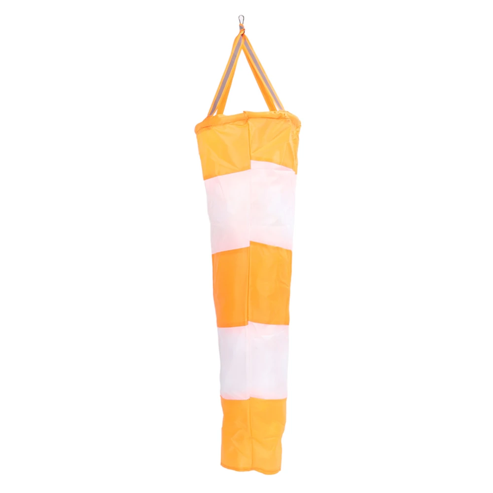 Windsock Wind Direction Measurement Sock Bag Orange Polyester 80cm for Outdoor Airport Fluorescent