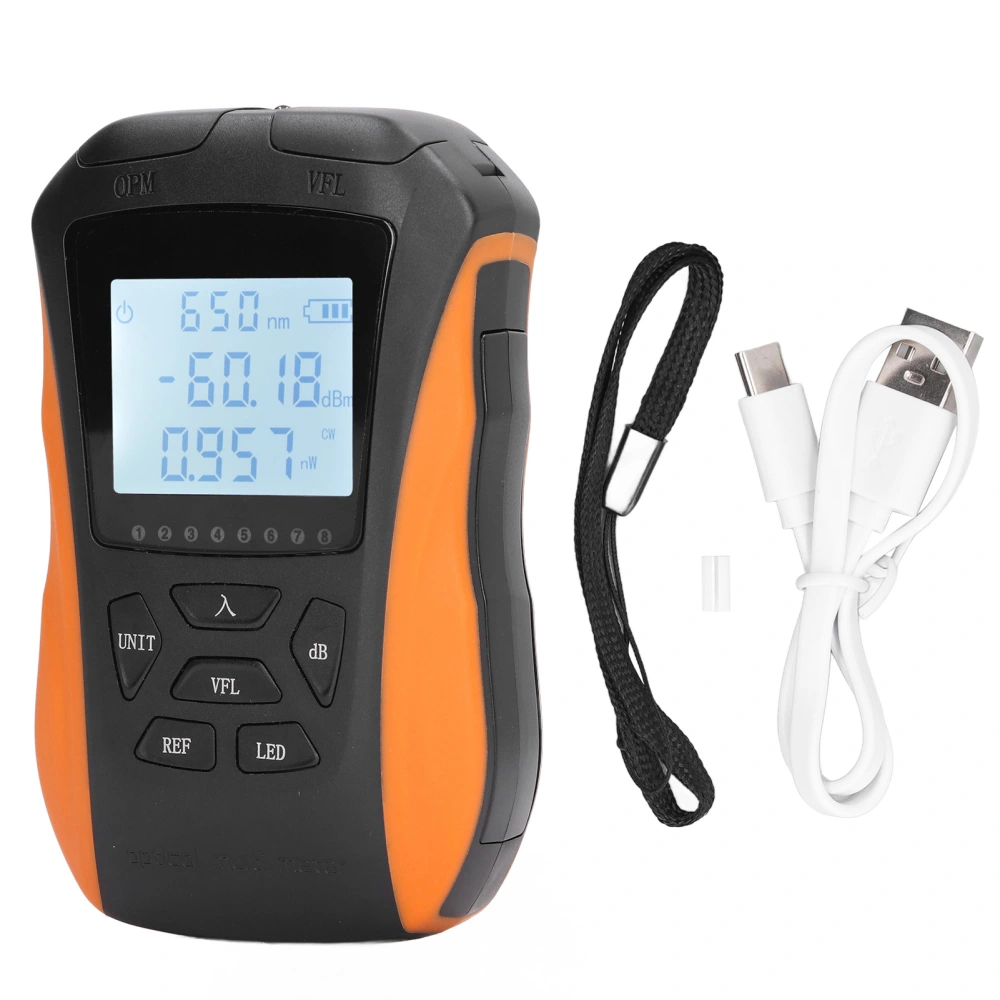 5KM Portable Optical Power Meter Visual Fault Locator with RJ45 Line Finding and LED Function ‑70‑10dBm