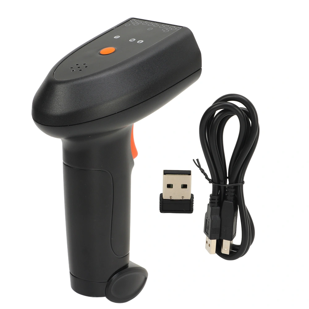 Wireless Barcode Scanner 2.4G Bluetooth IP54 1D 2D Bar Code Reader with Voice Announcement LED Indicator