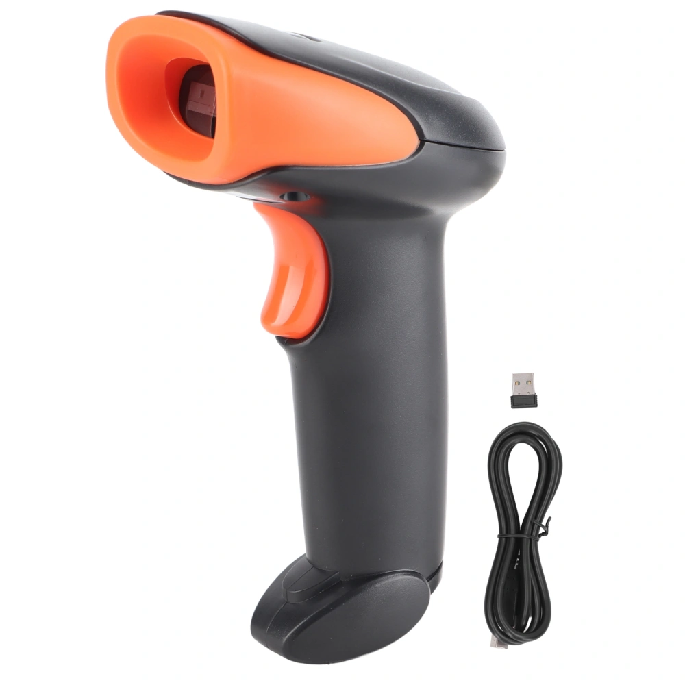 Wireless Barcode Scanner BT Quick Response Comfortable Rebound Button Handheld QR Reader for Delivery Supermarket