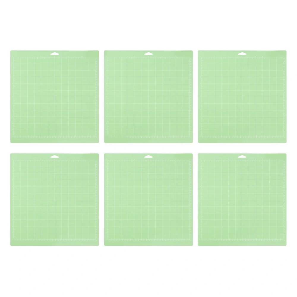 6PCS Cutting Mat 12x12 Inch Green Gridded Craft Sewing Cutting Board for DIY Handicraft