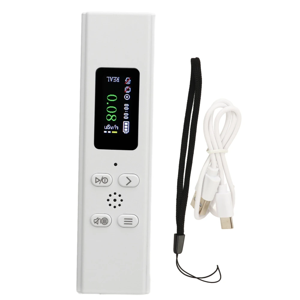 Nuclear Radiation Detector Monitor High Accuracy Quick Response Portable Geiger Counter with Alarm for Home Hospital