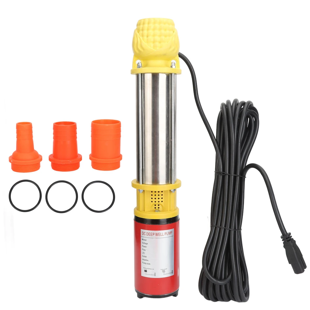 Solar Water Pump 25m Discharge Lift Submersible Pump 6m³/h DC 48V 400W for Irrigation