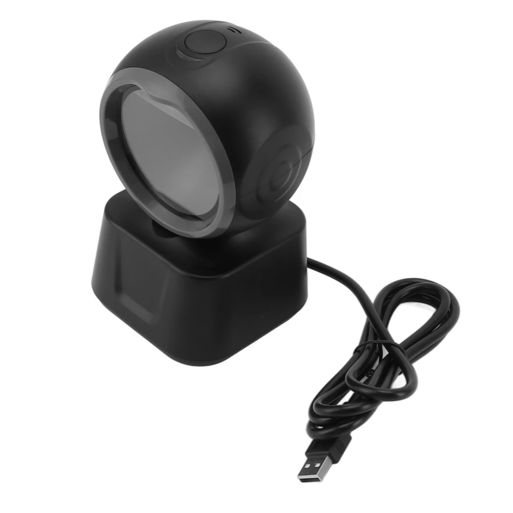 Desktop Barcode Scanner 1D 2D QR Omnidirectional Hands Free Automatic Image Sensing USB for Retail Supermarket Shop