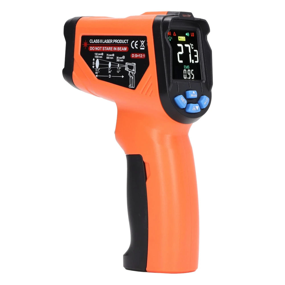 Digital Infrared Thermometer Industrial High Accuracy Digital Laser Infrared Thermometer Gun for Oil Water Temperature