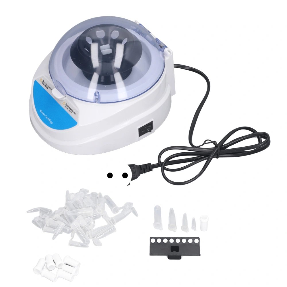 Mini Centrifuge Machine 7000RPM Portable Benchtop Centrifuge with 2 Rotor for Laboratories 100‑240V EU Plug