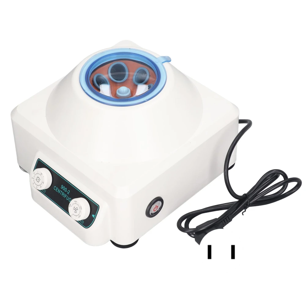 Mini Centrifuge Machine Portable Desktop Stepless Speed Regulation 300 to 4000rpm Centrifuge US Plug 110V