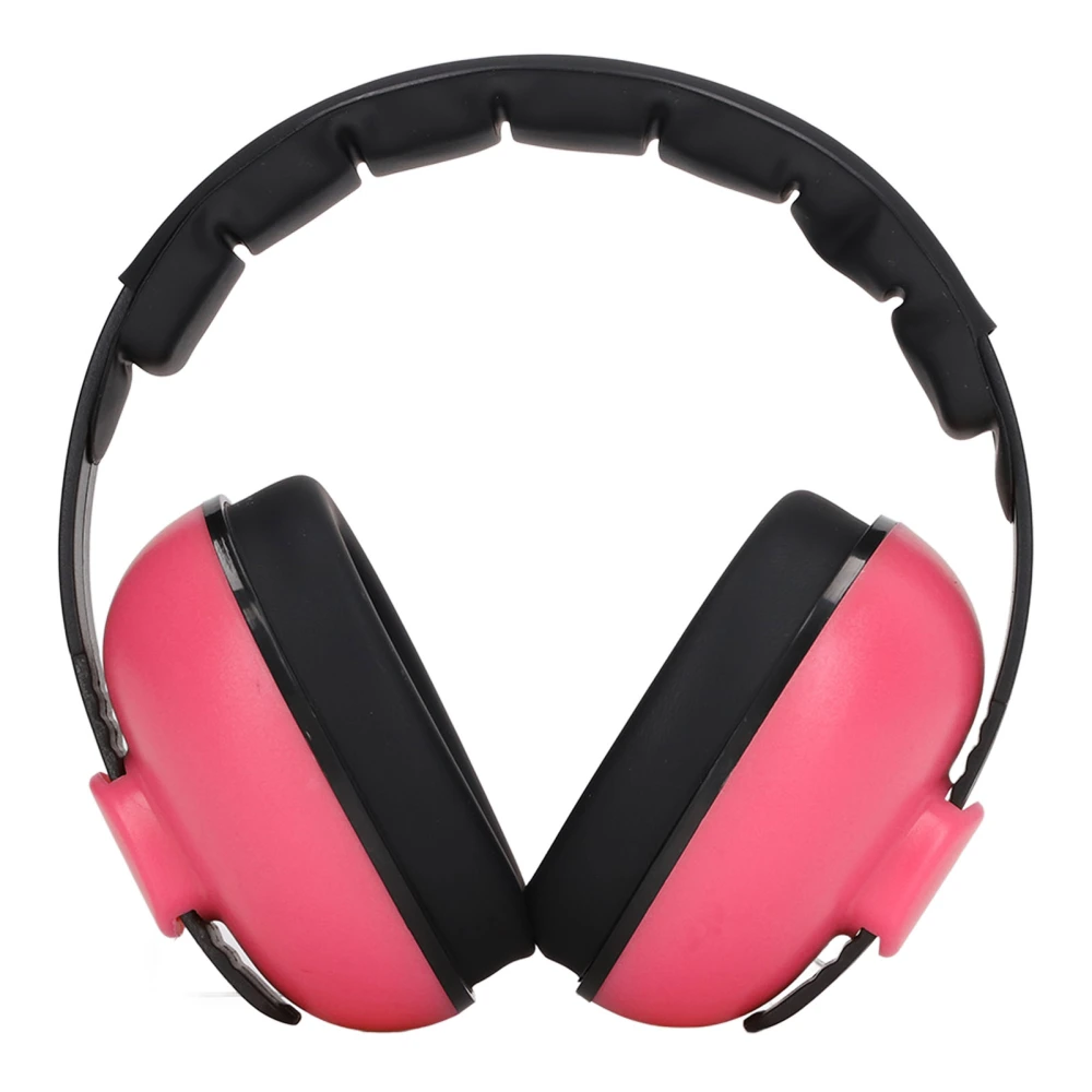 Industrial Earmuffs Noise Reduction Hearing Protection NRR 31DB Portable Ear Muffs for Learning Shooting Rose Red