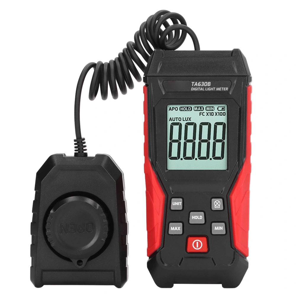 Digital Illuminometer 200000LX High Accuracy Light Meter Automatic Power Off Illuminance Tester