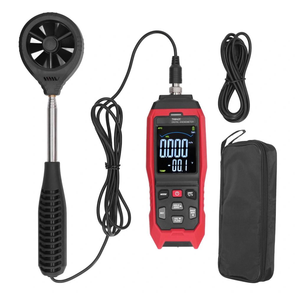 Portable Digital Anemometer Handheld Air Flow Velocity Tester Wind Speed Meter Anemometer