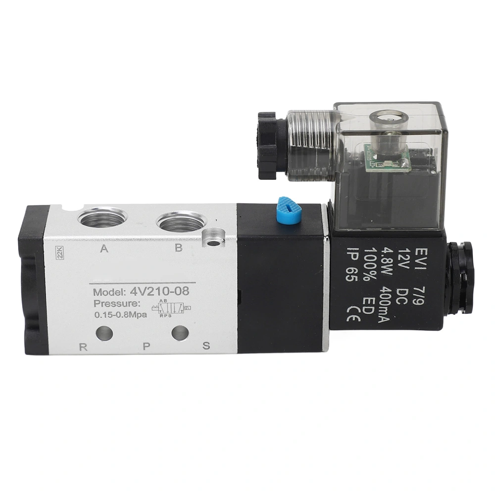 BERM Solenoid Valve Pneumatic Electric 2 Position 5 Way Electromagnetic Control DC12V