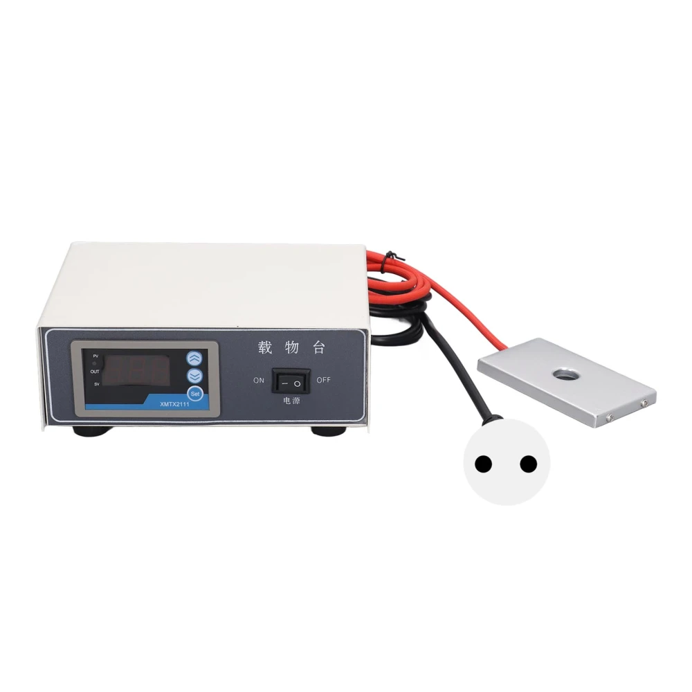 Microscope Temperature Control Stage 75W Digital Display Constant Temperature Slide Warmer Laboratory Heating Plate EU Plug 220V