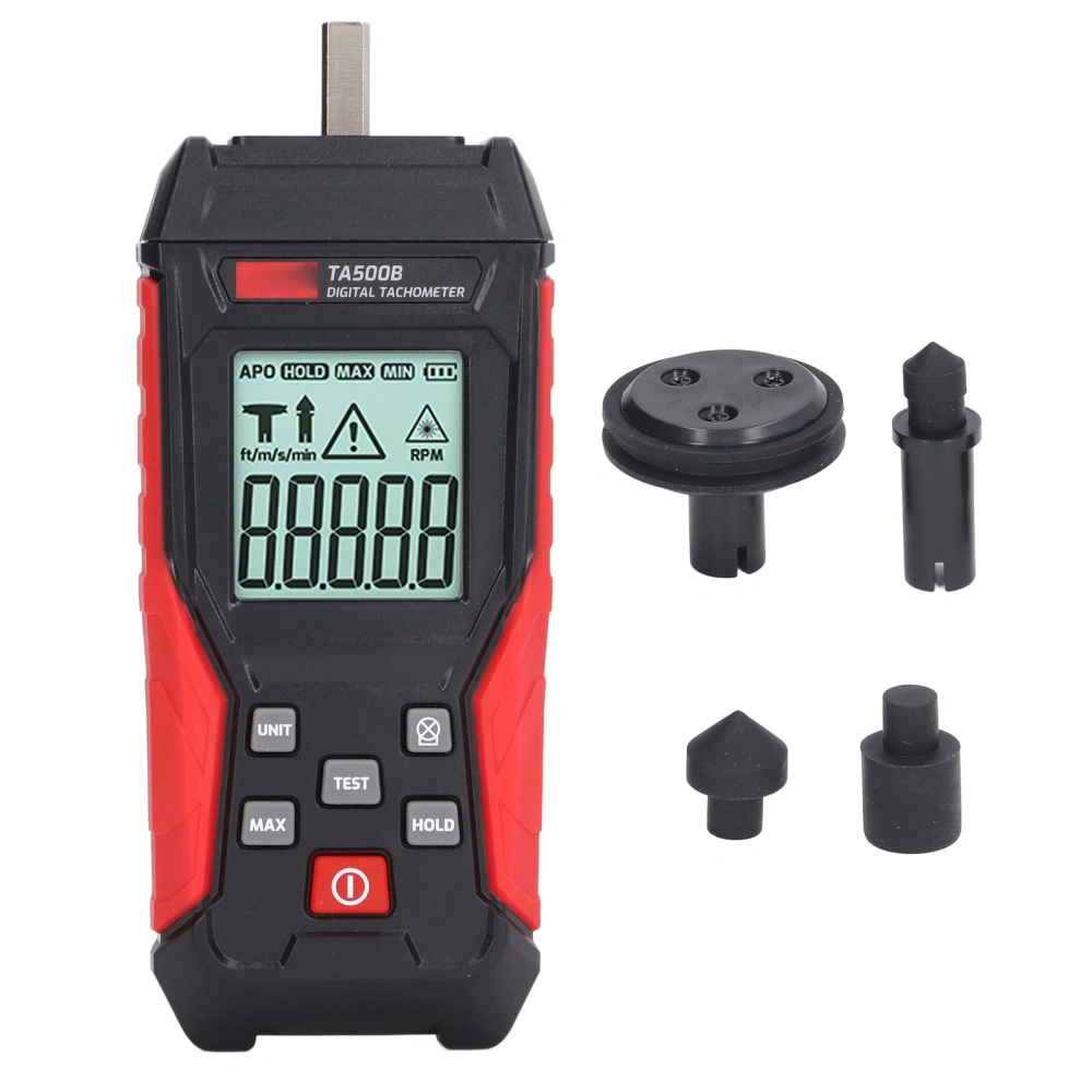 Contact Measurement Digital Tachometer Realtime Maximum Minimum Values Contact Type Tachometer 50mm‑500mm