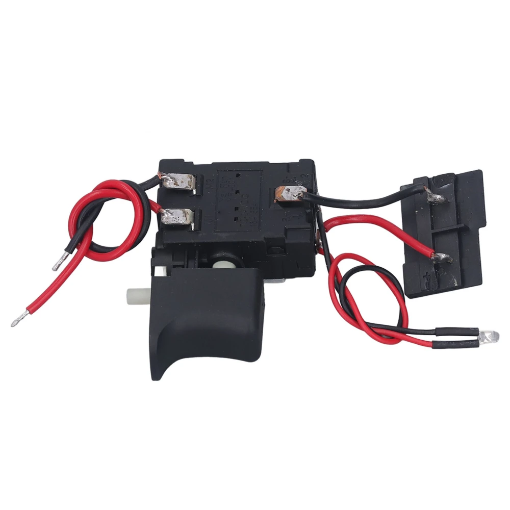 Cordless Drill Trigger Switch Universal Speed Control Replacement CW CCW Adjustable with Small Light 7.2~24VDC 16A