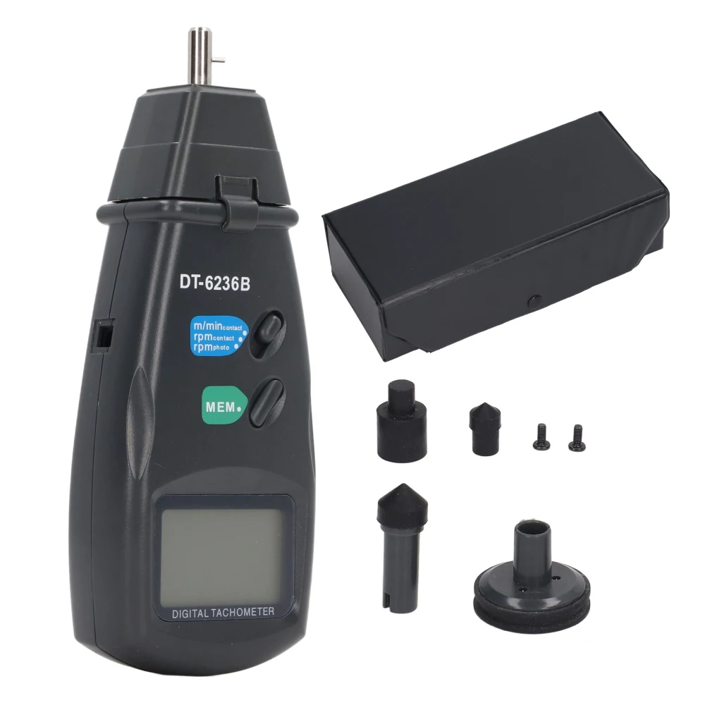 LCD Contact RPM Tachometer Photoelectric Non Contact Motor Tachometer Measuring Tool