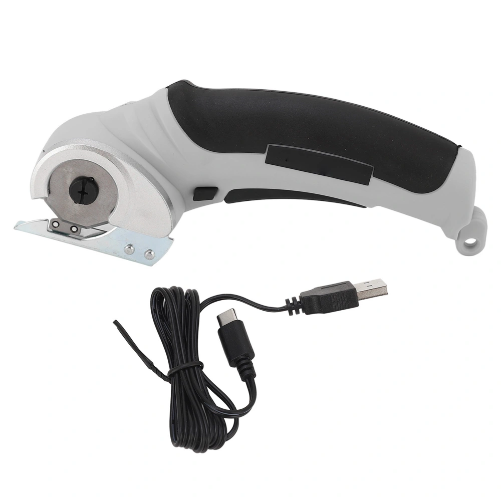 Cordless Electric Scissors Handheld Fabric Cutter 240RPM Rechargeable Tool for Carpet Sponge Grey