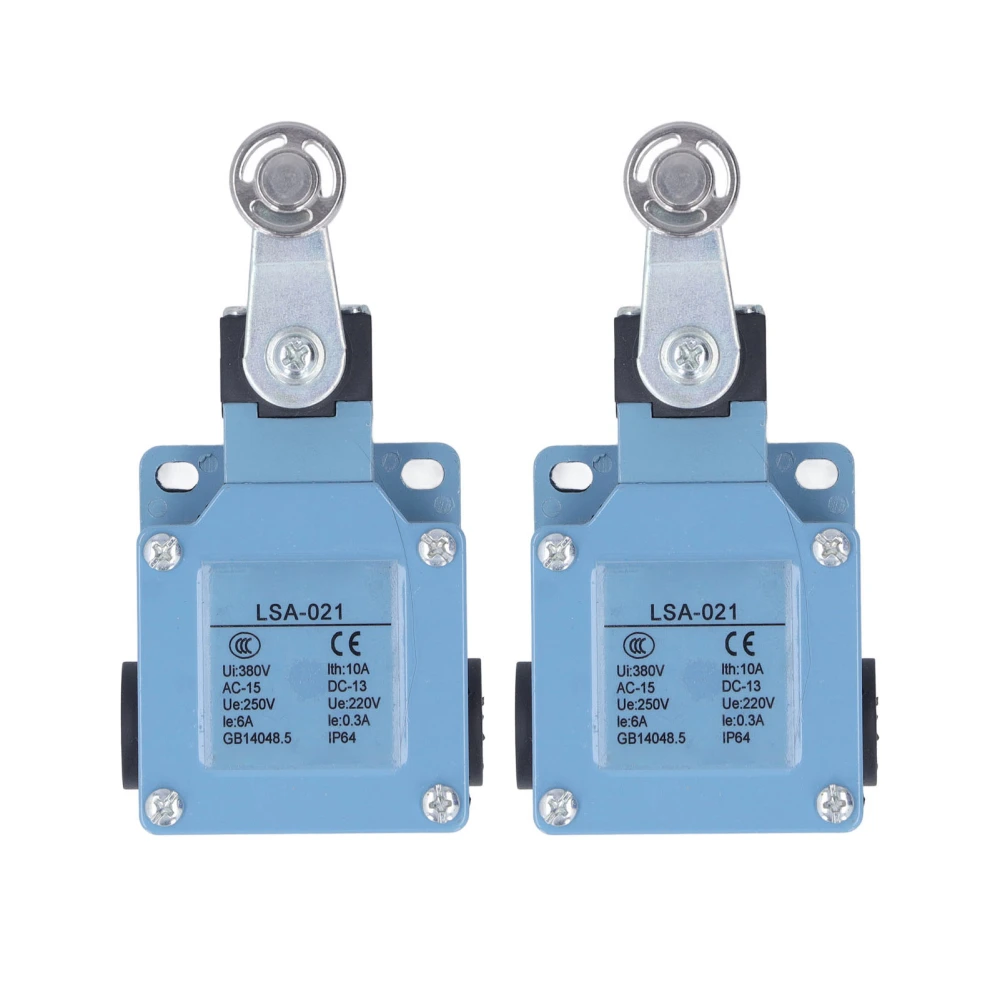 2Pcs Roller Lever Arm Momentary Limit Switch for Milling Machine 3D Printer Plasma Cutter