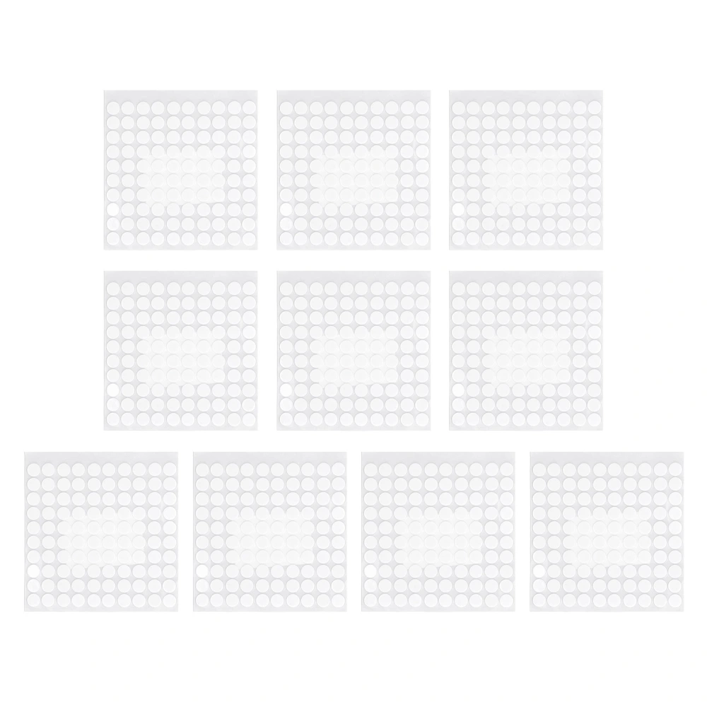 10 Sheet Foam Round Dots Adhesive 1000Pcs White Craft Foam Double Sided Tape 10mm Diameter