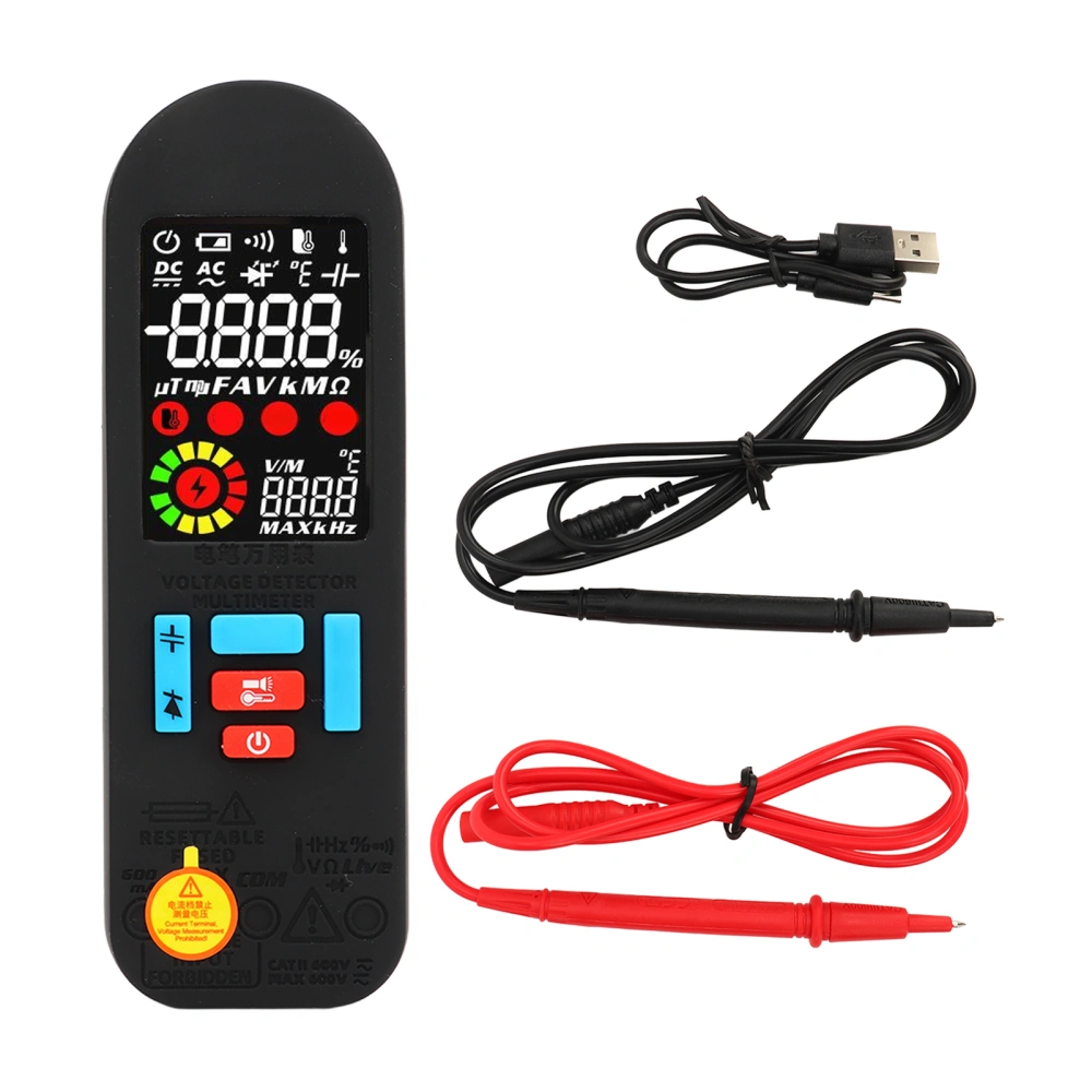 BSIDE A2X Rechargeable Digital Multimeter 6000 Counts Smart Automatic Voltmeter AC DC Current Live Wire Voltage Tester