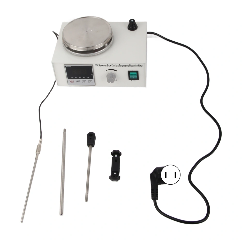 Digital Display Magnetic Stirrer Constant Temperature Heating Magnetic Hot Plate Mixer for Laboratory US Plug 110V