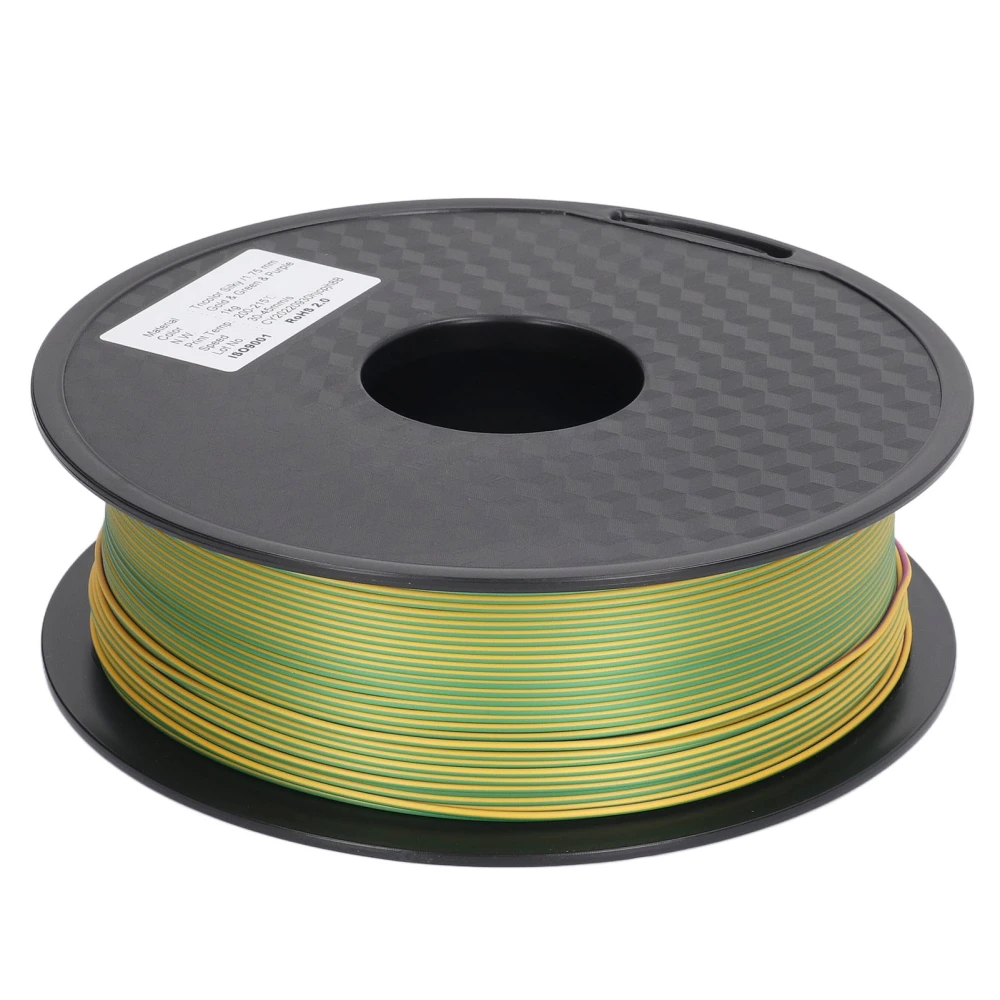 PLA Filament 3 Color Gold Green Purple 1.75mm Silk Filament 3D Printer Consumable