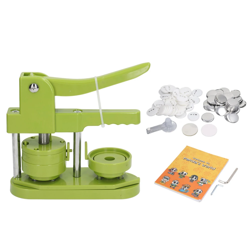 Button Maker Machine 100 Sets DIY Badges Button Pressing Machine for Present Family 58mm / 2.28in