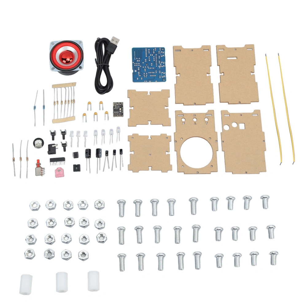 DIY Bluetooth Speaker Kit Electronic Sound Home Stereo Project Kit for Soldering Practice School Education Spare Parts