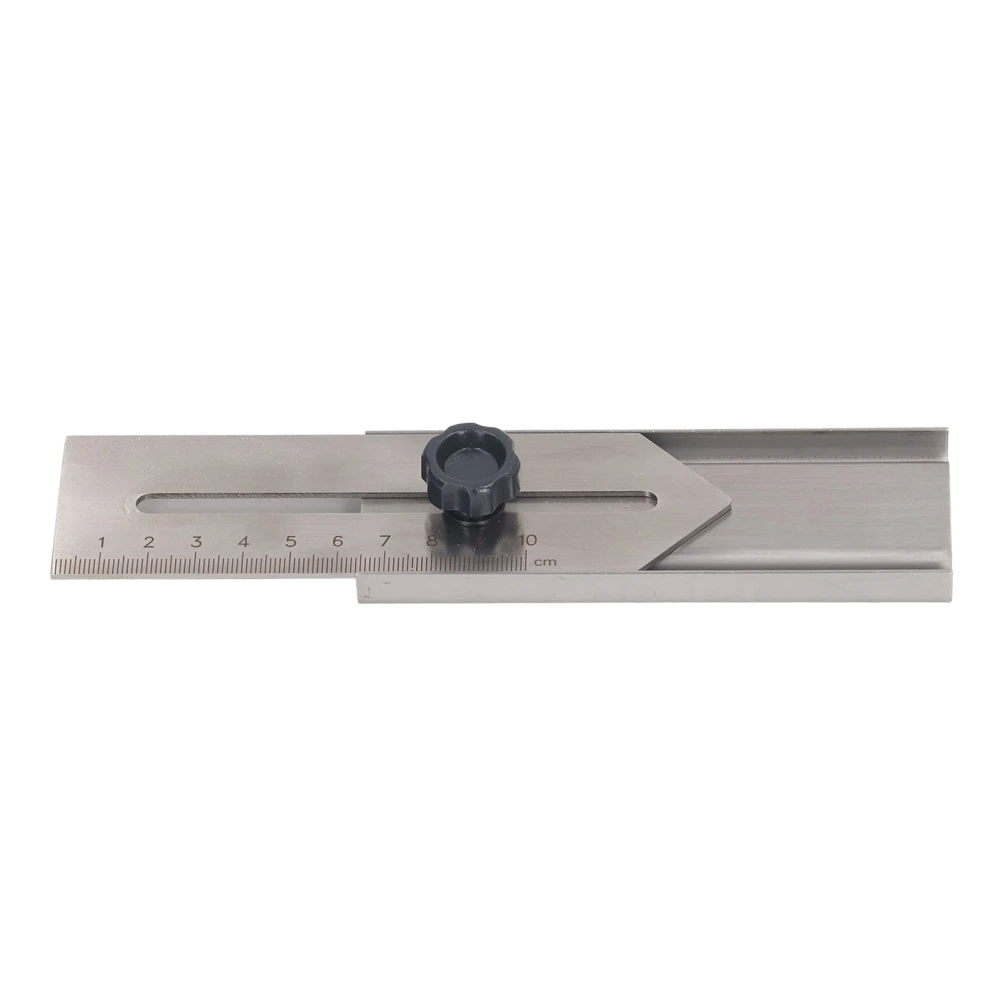 Sliding Line Ruler 0 To 100mm Stainless Steel Clear Scale Woodworking Parallel Ruler Scribing Marking Tool