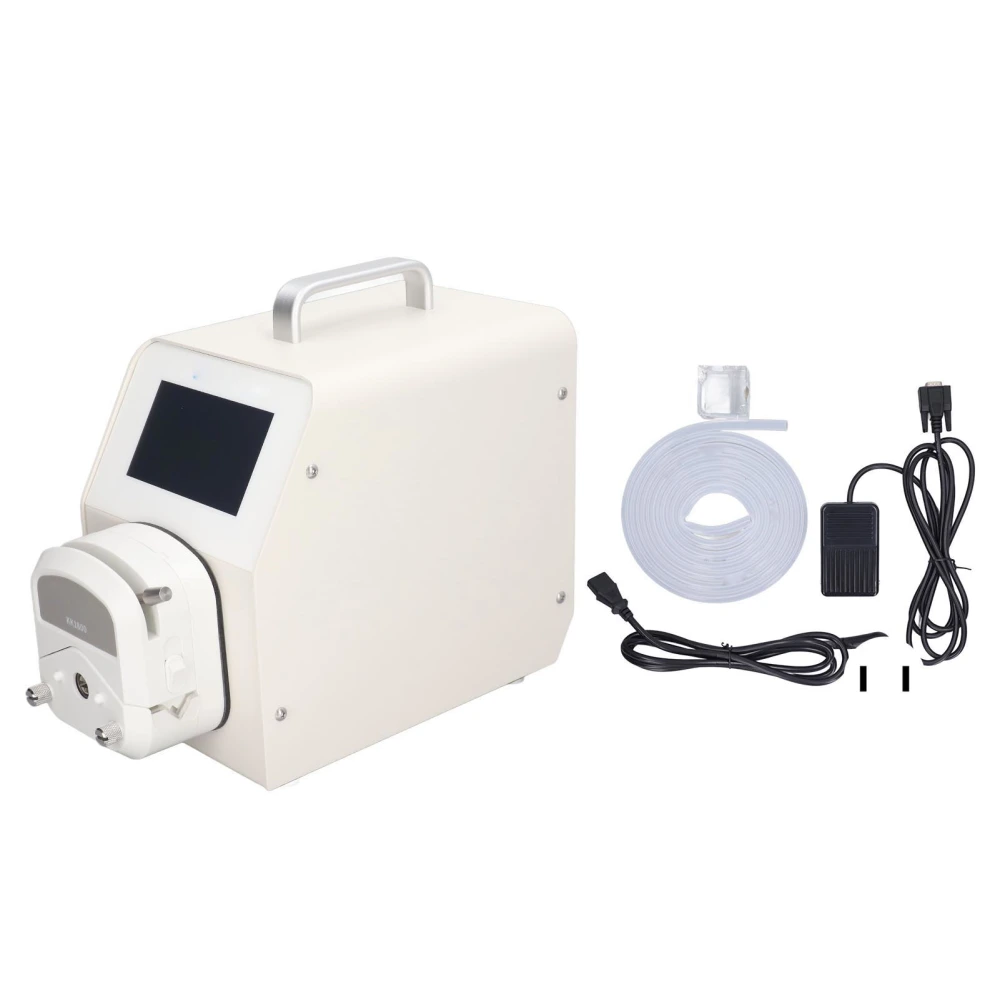 UIP Peristaltic Pump WIFI Large Flow 3 Rotor Pedal Switch Touchscreen Stepper Motor Dosing Pump 100‑240V US Plug