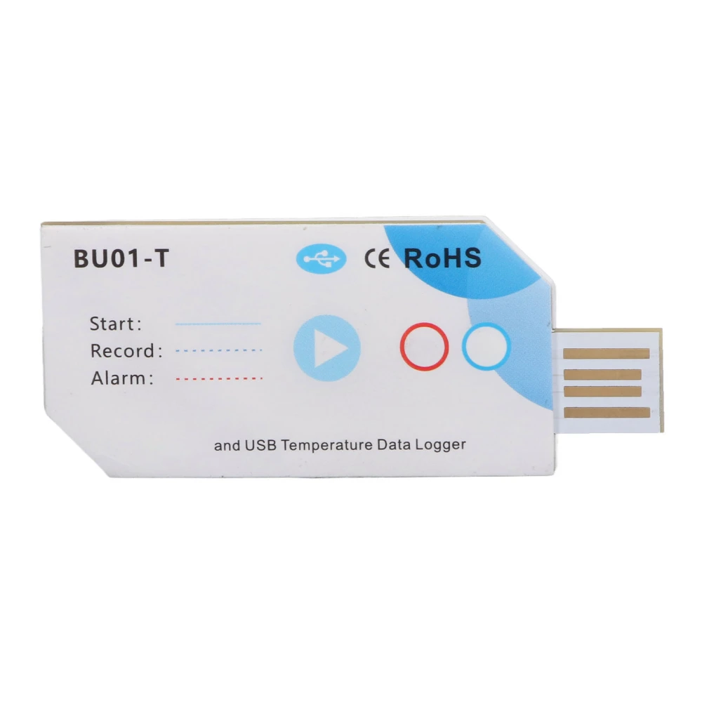 USB Temperature Data Logger Bluetooth APP Connection Temp PDF Report Recorder 120 Days 32000 Capacity