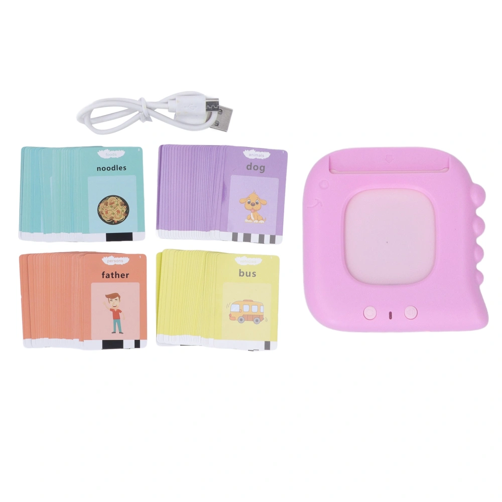 Talking Flash Cards Toy Early Education English 112pcs Card Reading Machine with Sound for Toddlers