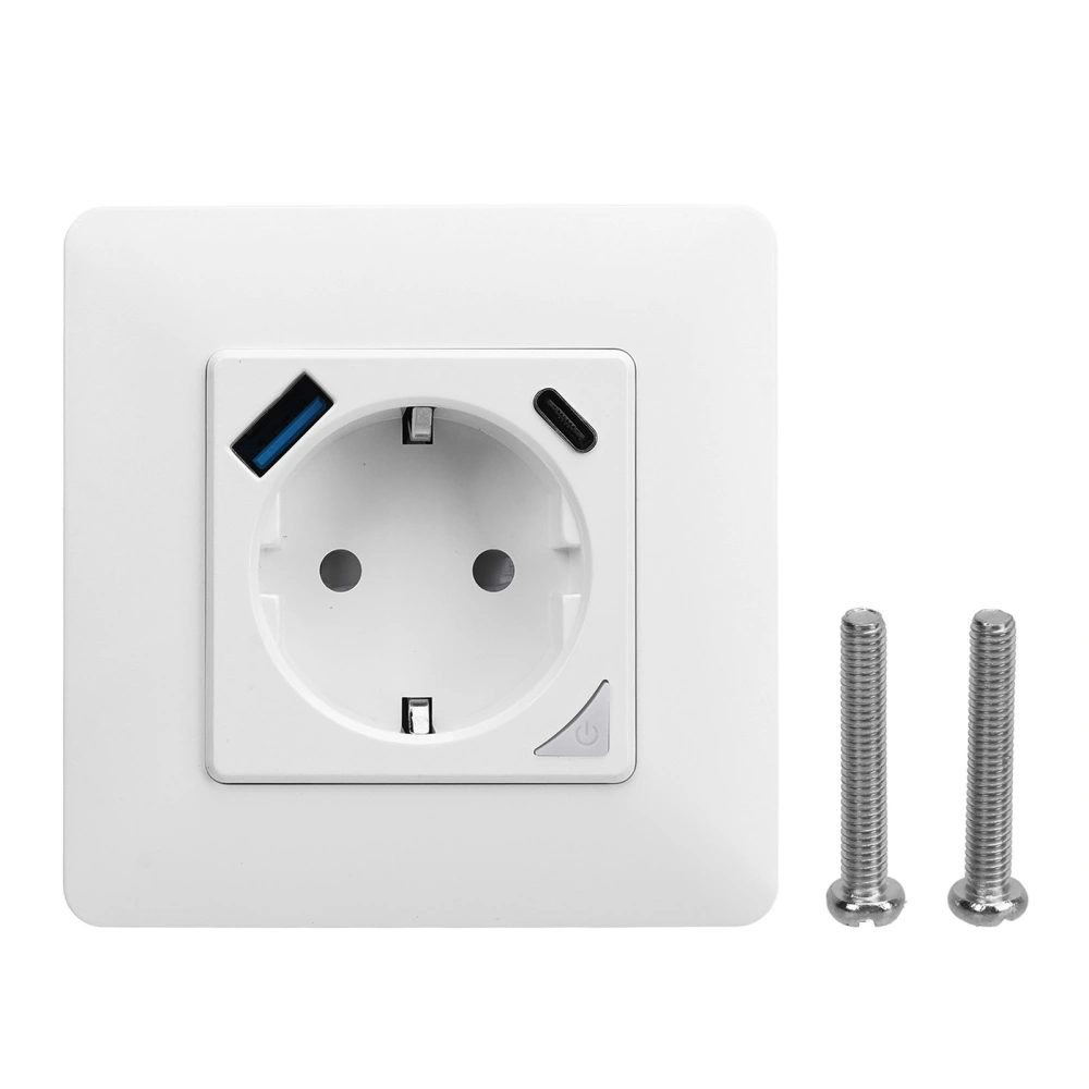 Smart Wall Outlet Wireless Wifi APP Remote Control USB Fast Charging Smart Socket AC100‑240V