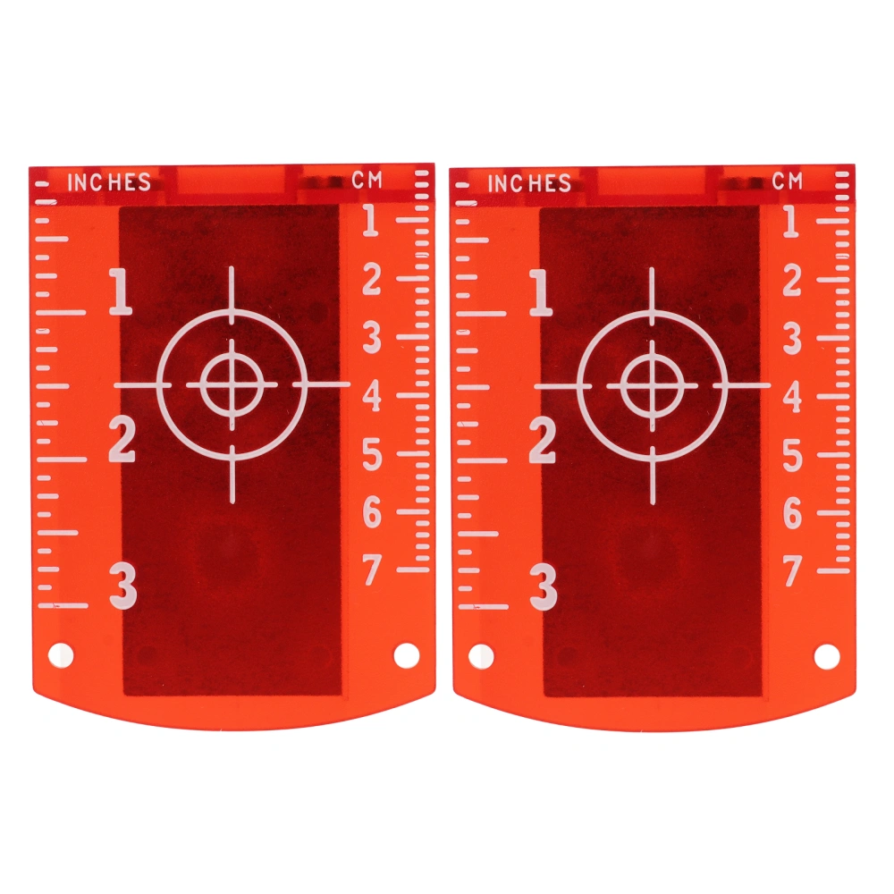 2 Pcs Laser Target High Visibility ABS Engineering Plastic Magnetic Laser Target Plate Card