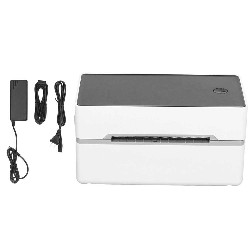 Thermal Label Printer Automatic Detection Electronic Barcode Printing Machine 100‑240V USB Connection US Plug