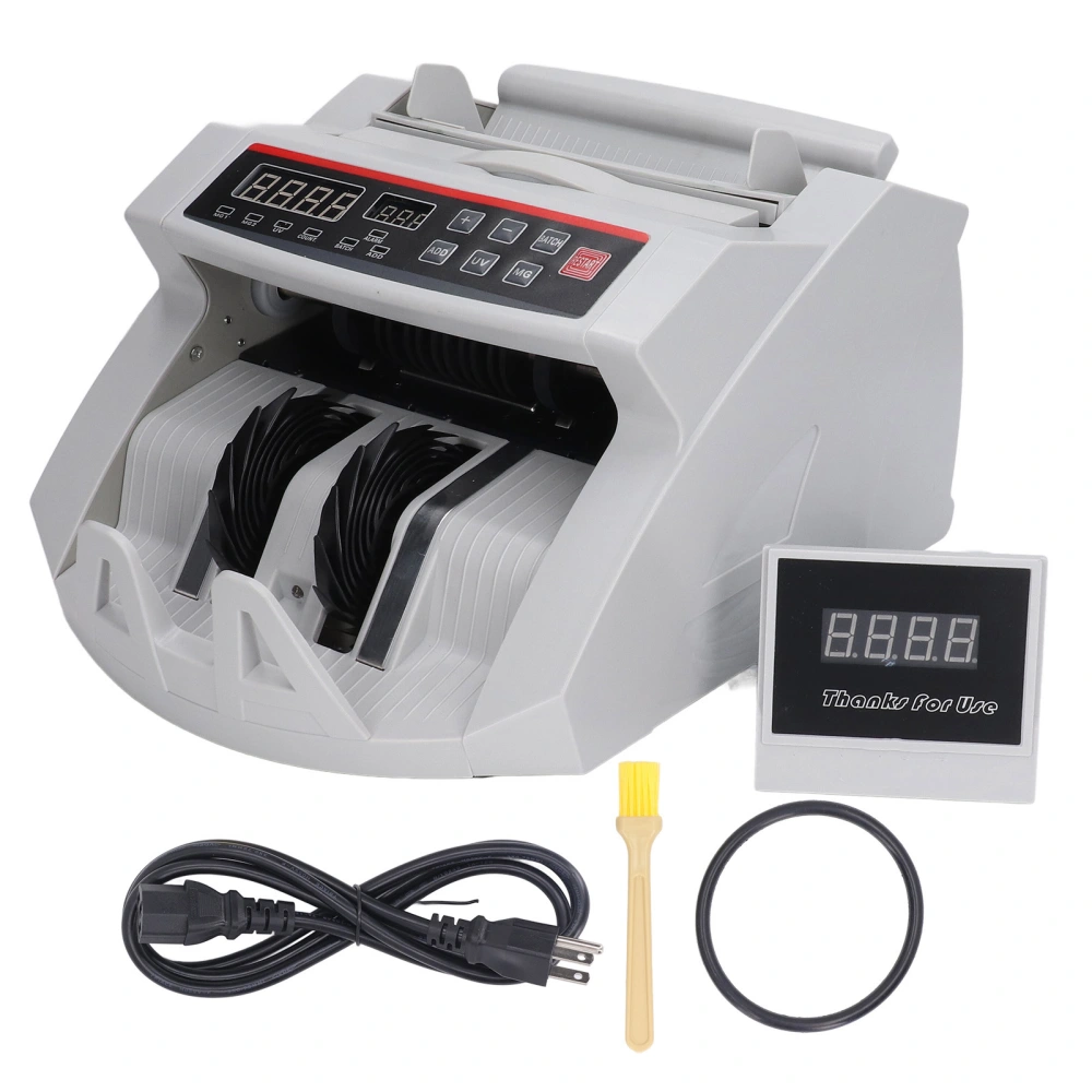 Money Counter Machine Advanced Configurable Batch Mode Counterfeit Detection Bill Counter with LCD Display