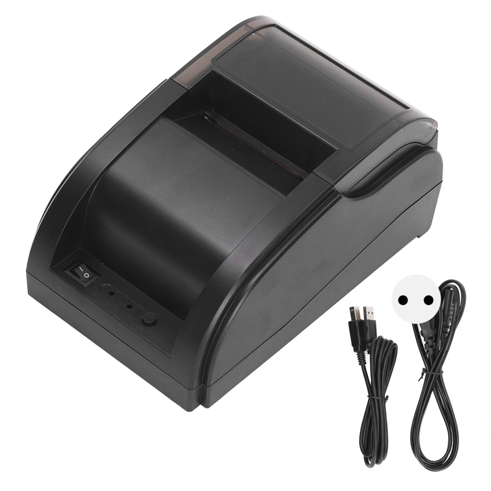 Restaurant POS Thermal Printer Automatic Cutting Bluetooth USB Thermal Receipt Printer 60‑80mm/s EU Plug 100‑240V