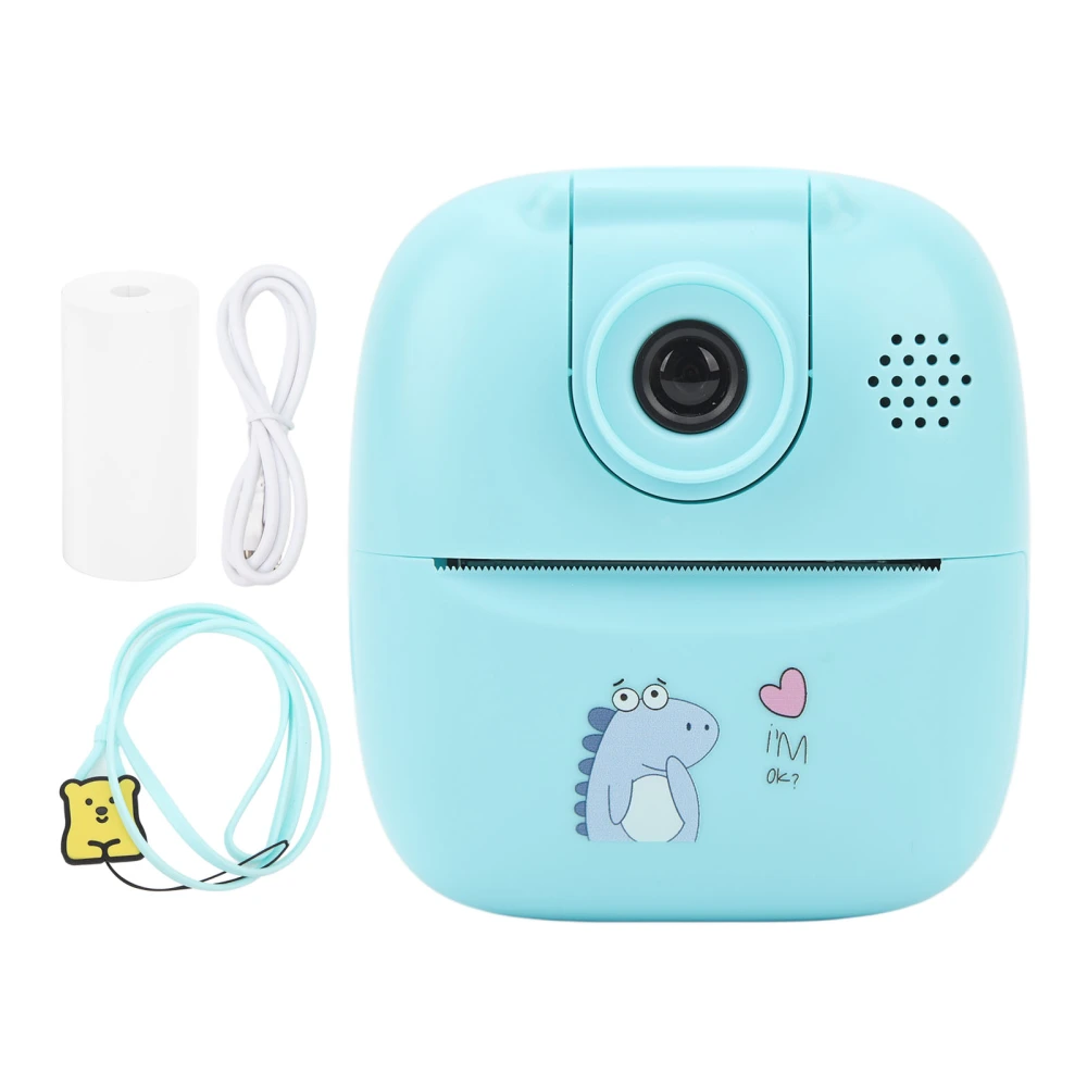 Thermal Printer 2.0in IPS 1080P 44MP Digital Print Camera Instant Camera Toy for Kids Children