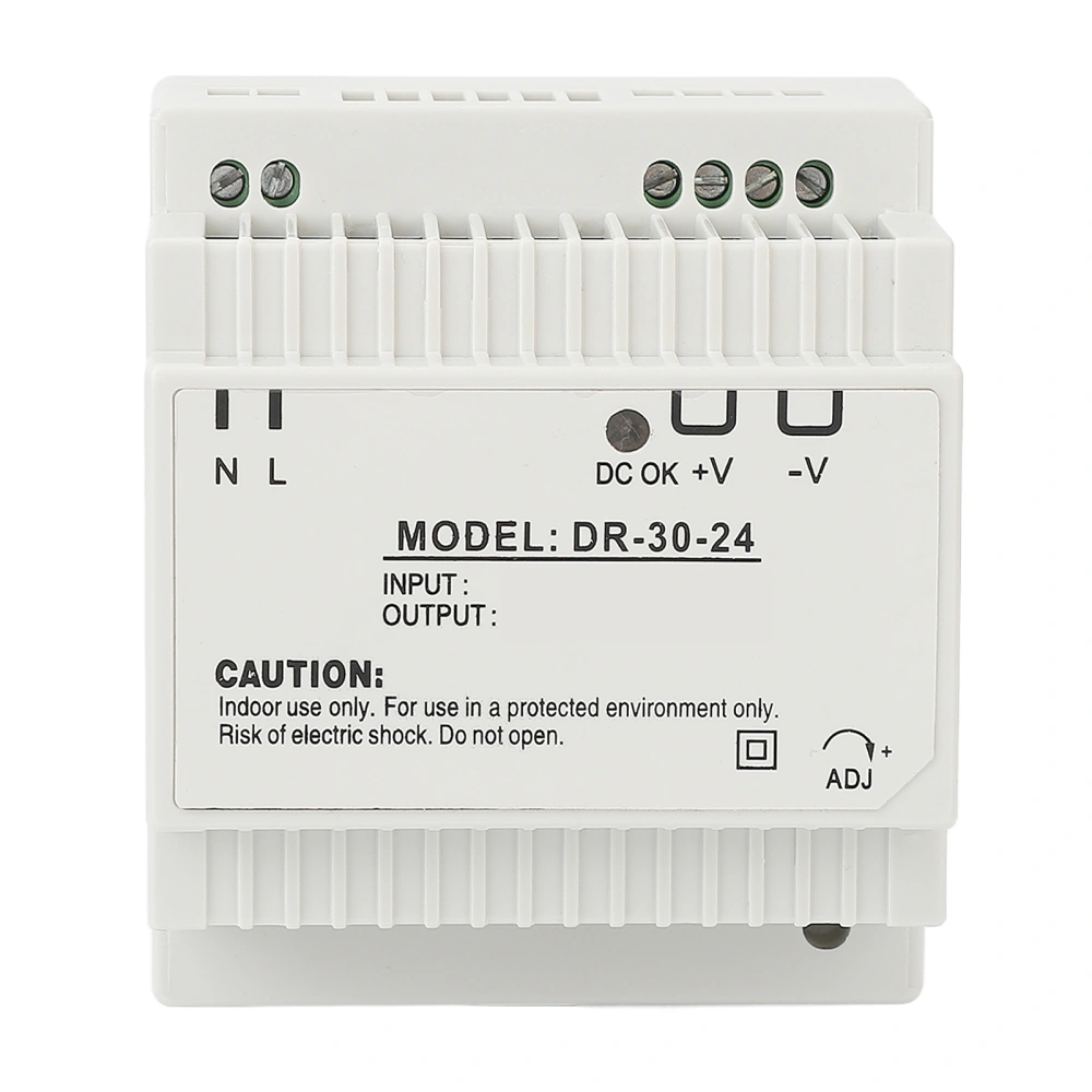 30W Industrial Grade Transformer DIN Rail Switch Power Supply for Industrial Security Monitoring 100‑240V 24V