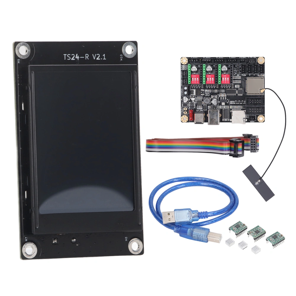 Laser Engraving Machine Main Board 32 Bit for MKS DLC32 V2.1 Control Board with WIFI 2.4 Inch Touch Screen 12 to 24VDC