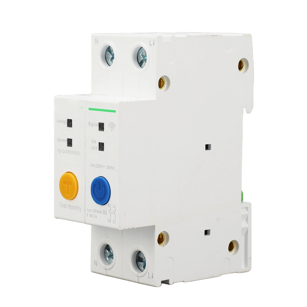 2P AC230V WiFi Circuit Breaker Remote Control Timing Real Time Monitoring Din Rail Mount Circuit Breaker 40A