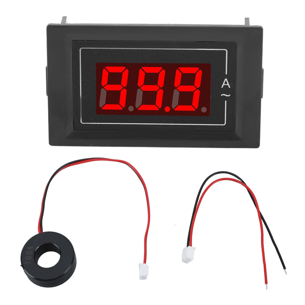 Electric Current Meter 1 Phase 2 Wire Current Tester Monitor Ammeter AC 220V 0‑100A