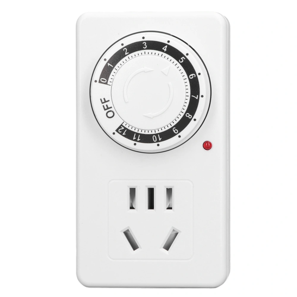 Smart Timing Socket 12 Hour Countdown Overcharging Automatic Power Off Timer Outlet AC250V