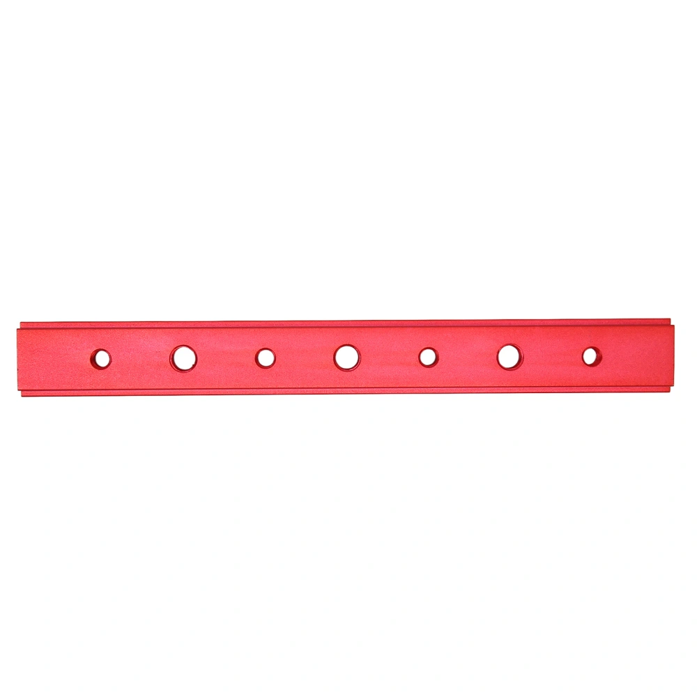 T Slot Miter Track Jig 200mm Aluminum Alloy T Screw Miter Bar Accessory for Woodworking Red