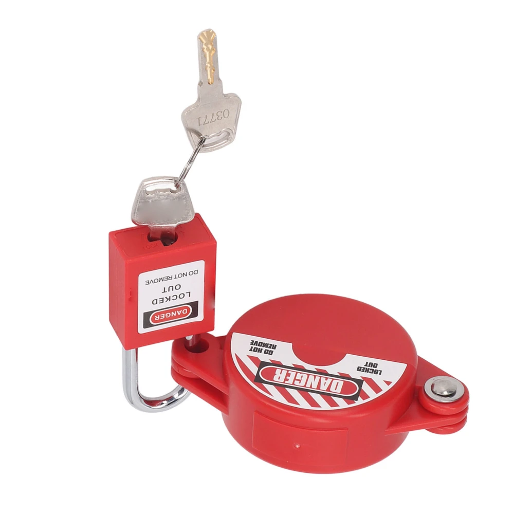 Foldable Gate Valve Lockout Device Safety Padlock Set Secure Lock Device Hose Faucet Lock Padlock