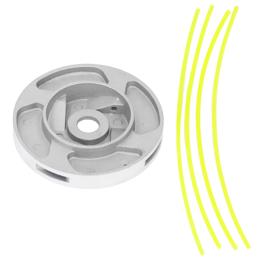 4 Line Trimmer Head Replacement Circular Shape Aluminum Alloy Weed Cutter Grass Trimming Head