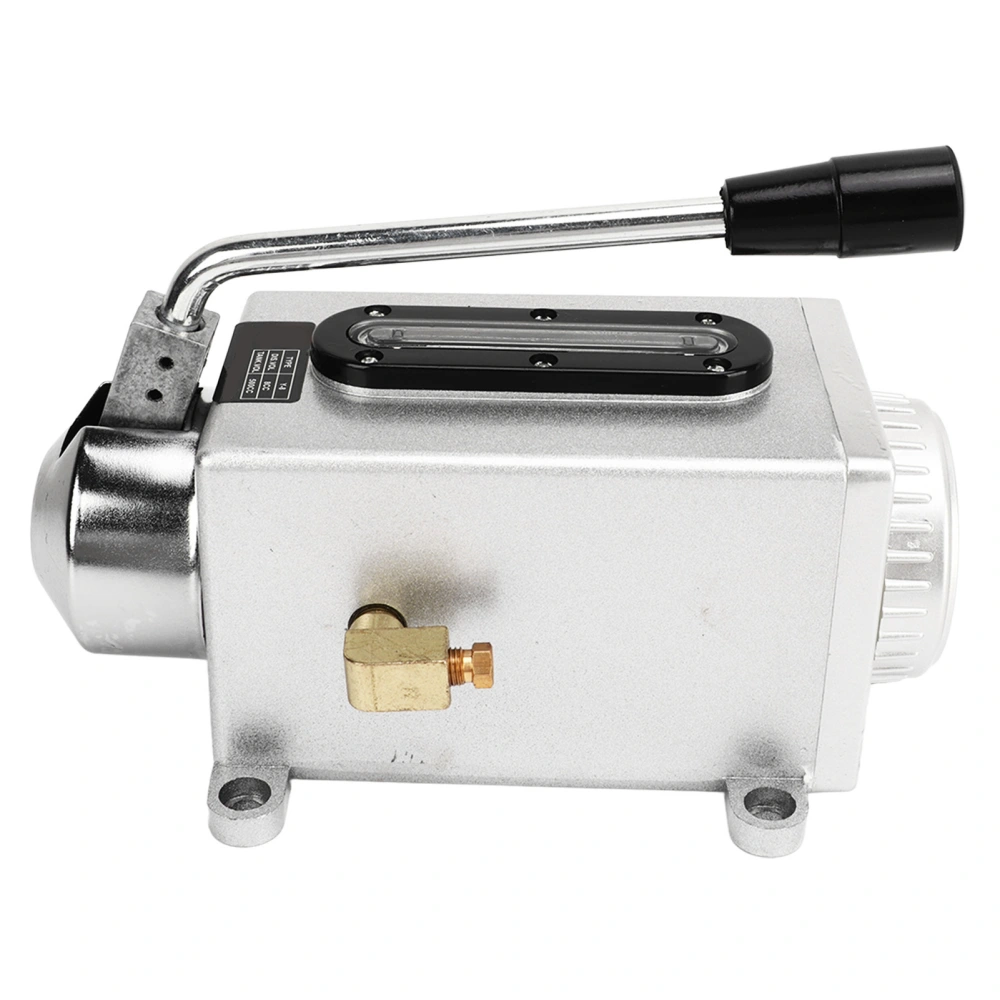 500CC Manual Lubricating Oil Pump Double Outlet Port 4mm Hand CNC Lubrication Pump for Punching Milling Machine