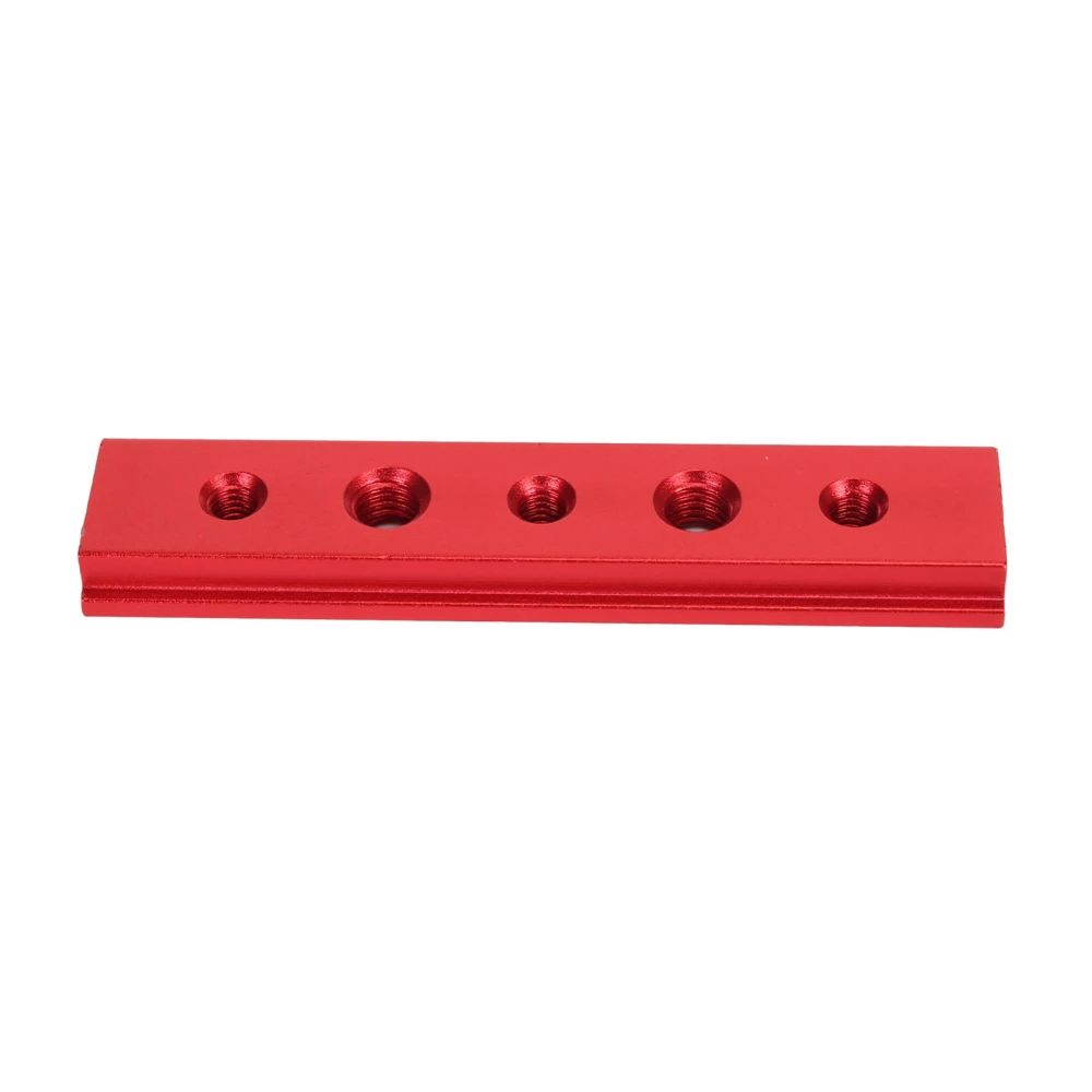 100mm T Slot Miter Track with Holes Aluminum Alloy Woodworking Chute Rail Electric Circular Saw Workbench Fixture Red