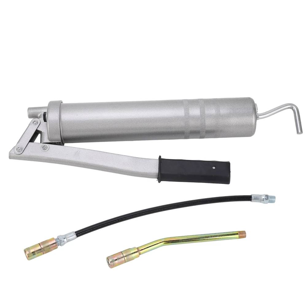 Grease Gun 8000PSI High Pressure 400cc Manual Oiling Greaser Stainless Steel for Lubrication