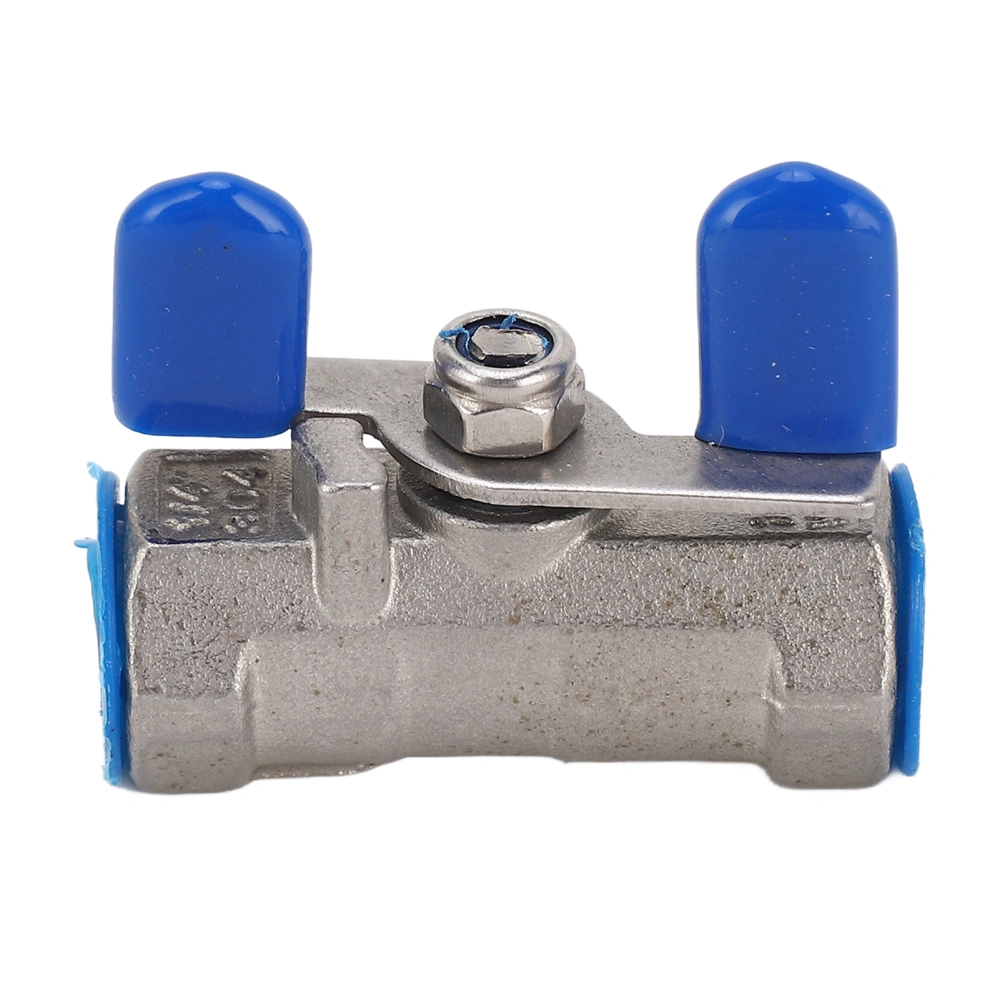 1/4 Inch Ball Valve Female Threaded 304 Stainless Steel NPT Ball Valve with Butterfly Handle