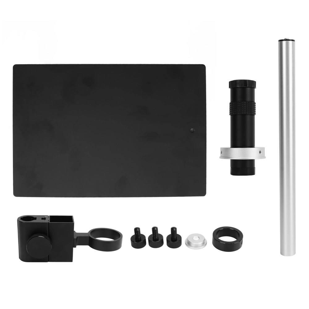 Industrial Microscope Kit Set Electronic Lens Holder 130X Monocular HD Imaging with C Interface